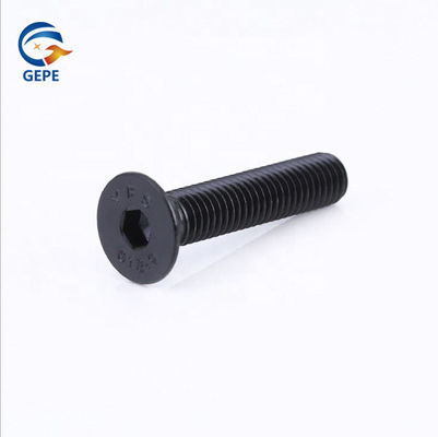 DIN7991 Flat Head Hex Socket Screw Zwarte oxide van de kwaliteit 10.9 staal