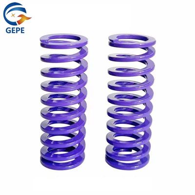 GEPE 55CrSi Purple Coil Compression Springs, hoge sterkte Vlak rechthoekig veer