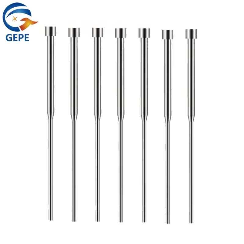 Precision Mould Ejector Pin Double Section / Straight Ejector Pin Hoogtemperatuurbestendige