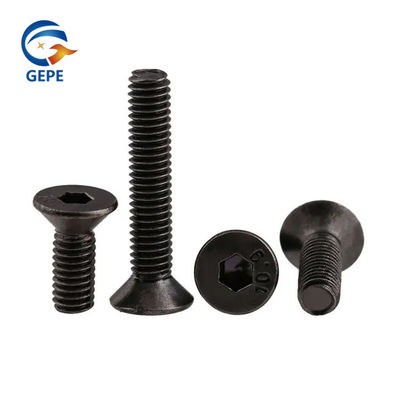 DIN7991 Flat Head Hex Socket Screw Zwarte oxide van de kwaliteit 10.9 staal